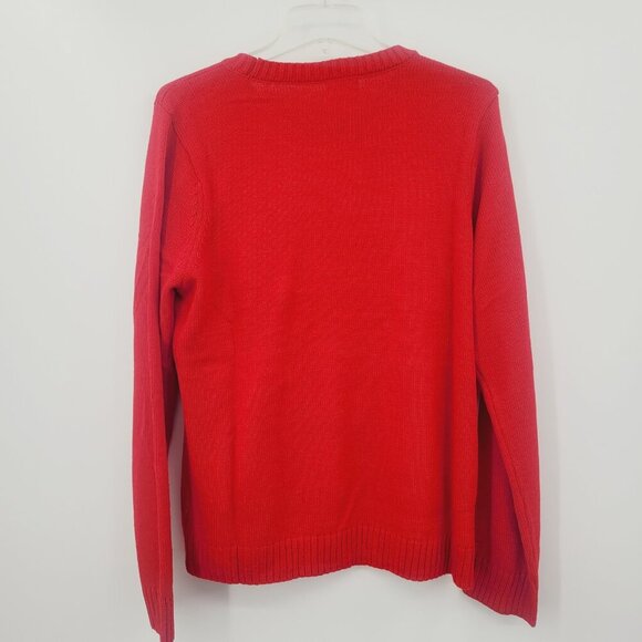 NWT Holiday Lane Women's Sequined Snowman Crewneck Sweater - Picture 4 of 8